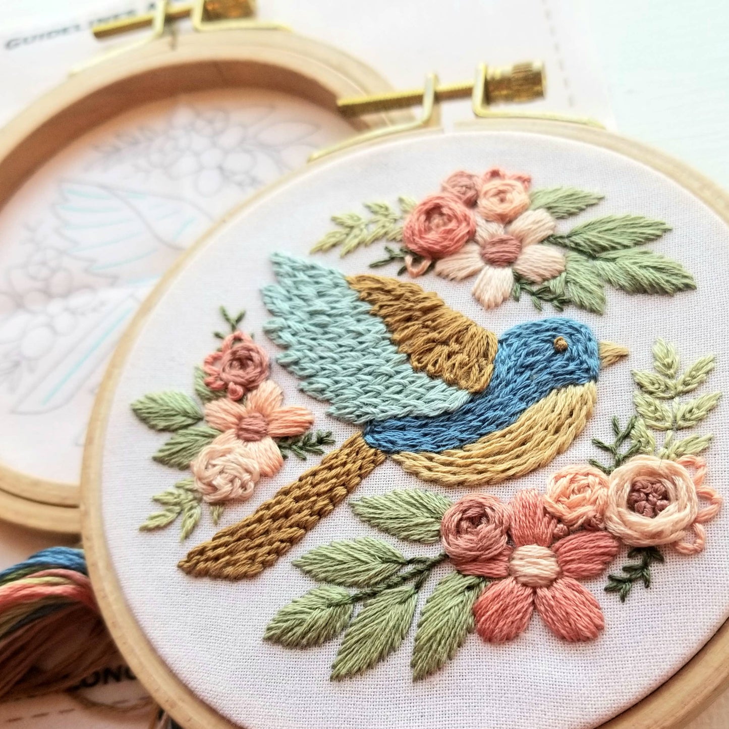 Bluebird Embroidery Kit | Beginner