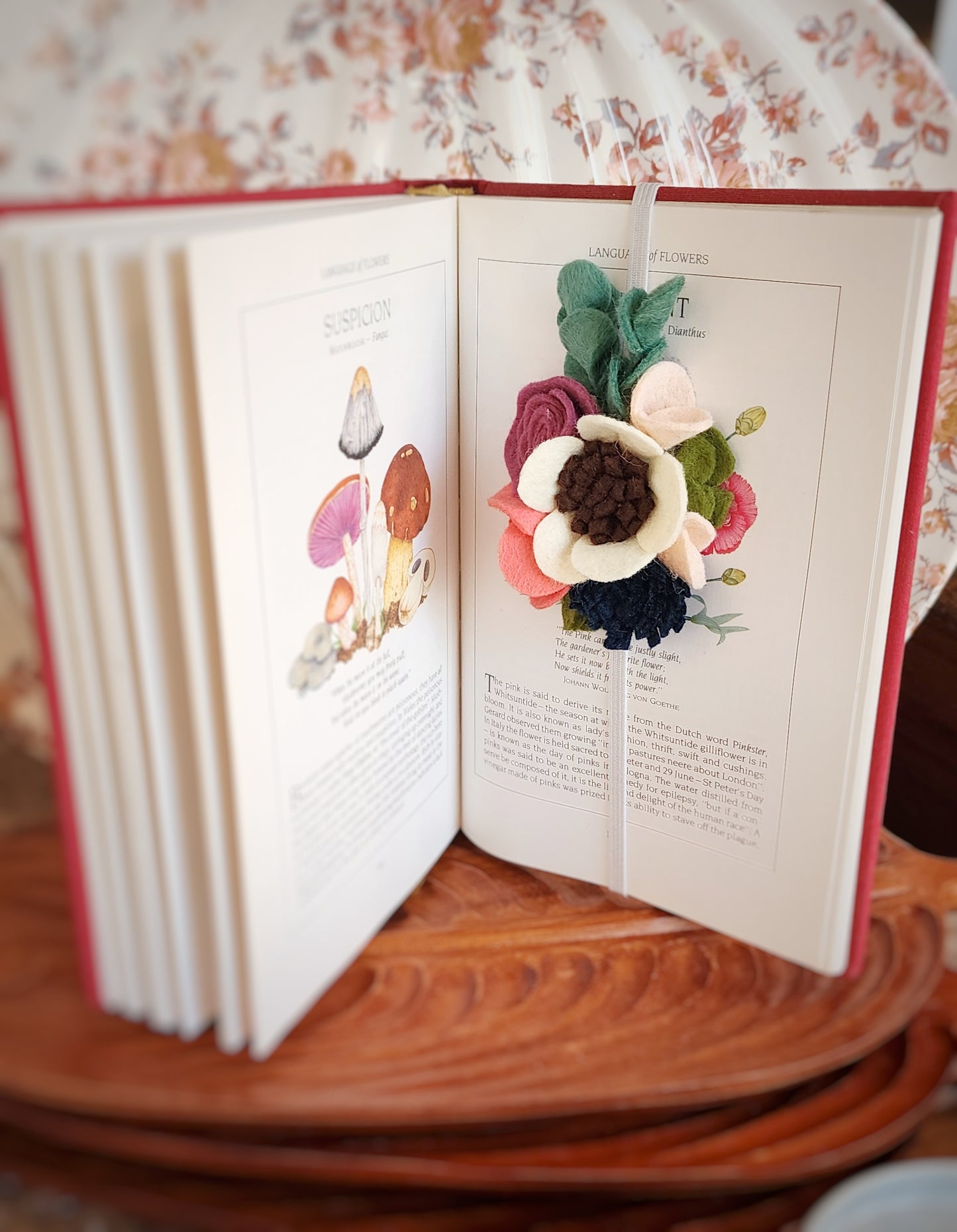 Felt Flower Bookmark | Eucalyptus