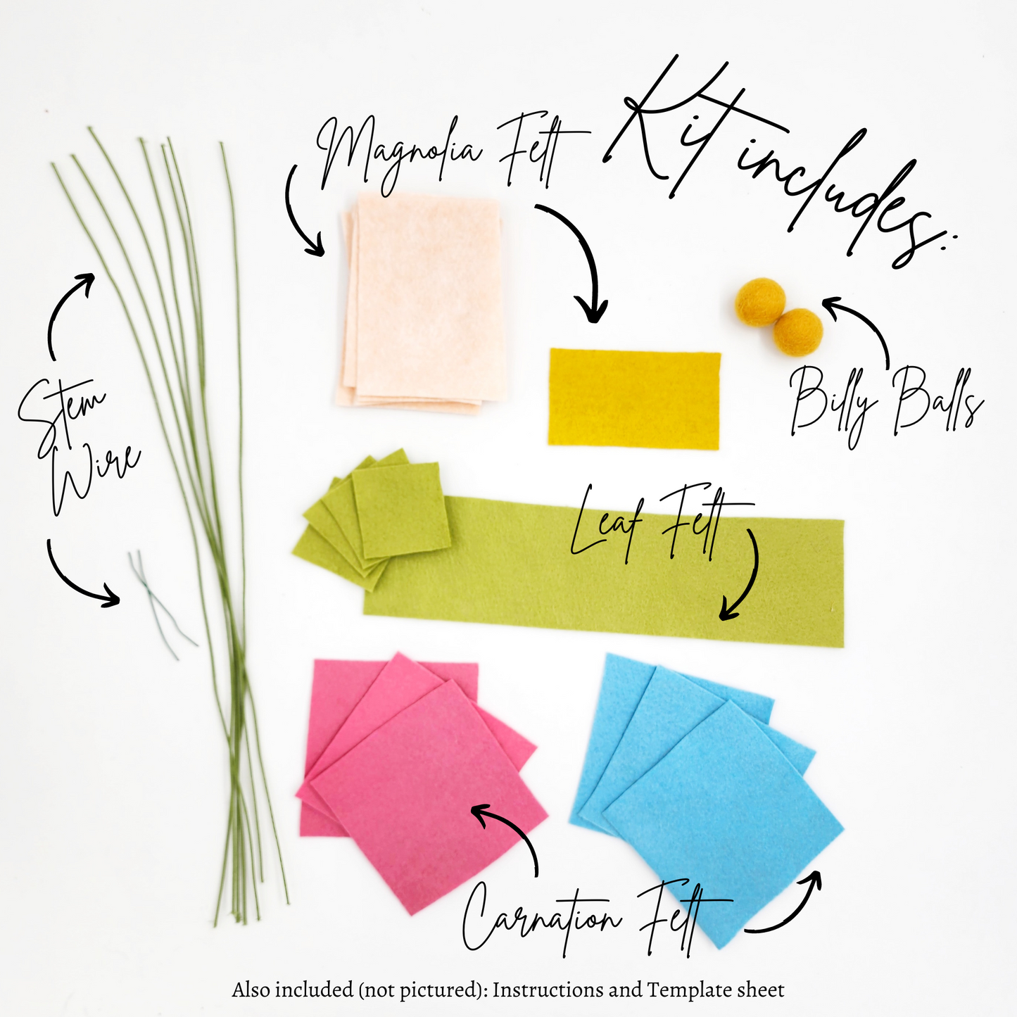 Madymae Felt Flower Bouquet DIY Kit
