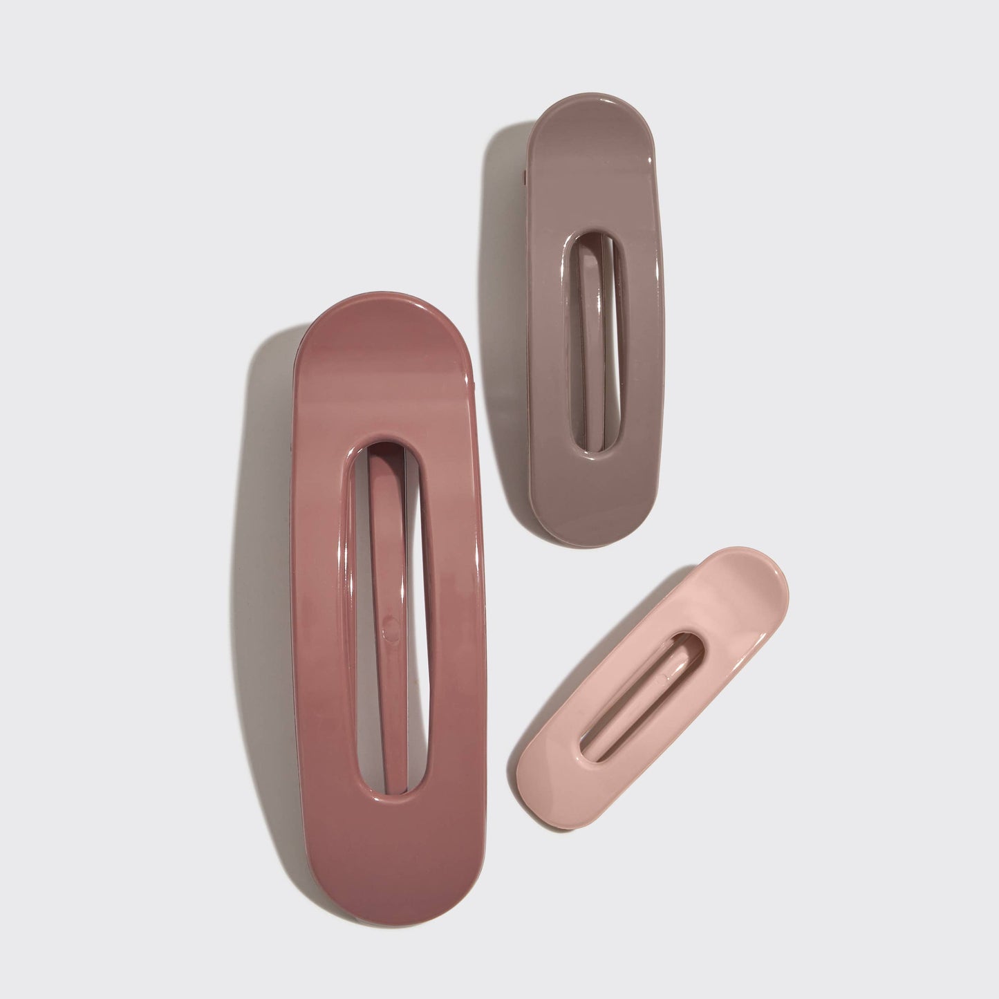 Flat Lay Claw Clip 3pc Flat | Terracotta