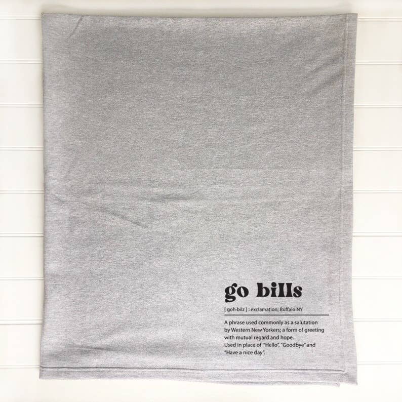 Go Bills Sweatshirt Blanket | Navy