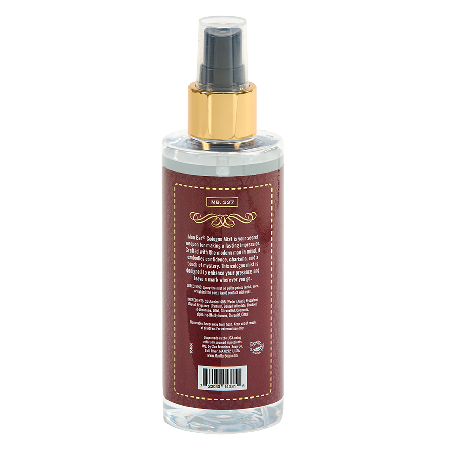 Man Bar Cologne Mist | Exotic Musk & Sandalwood