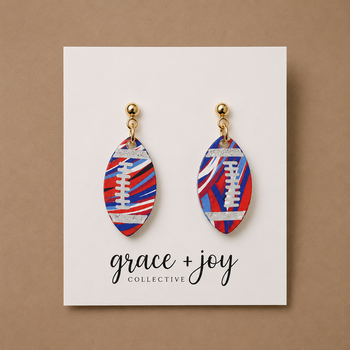 Buffalo Football Earrings