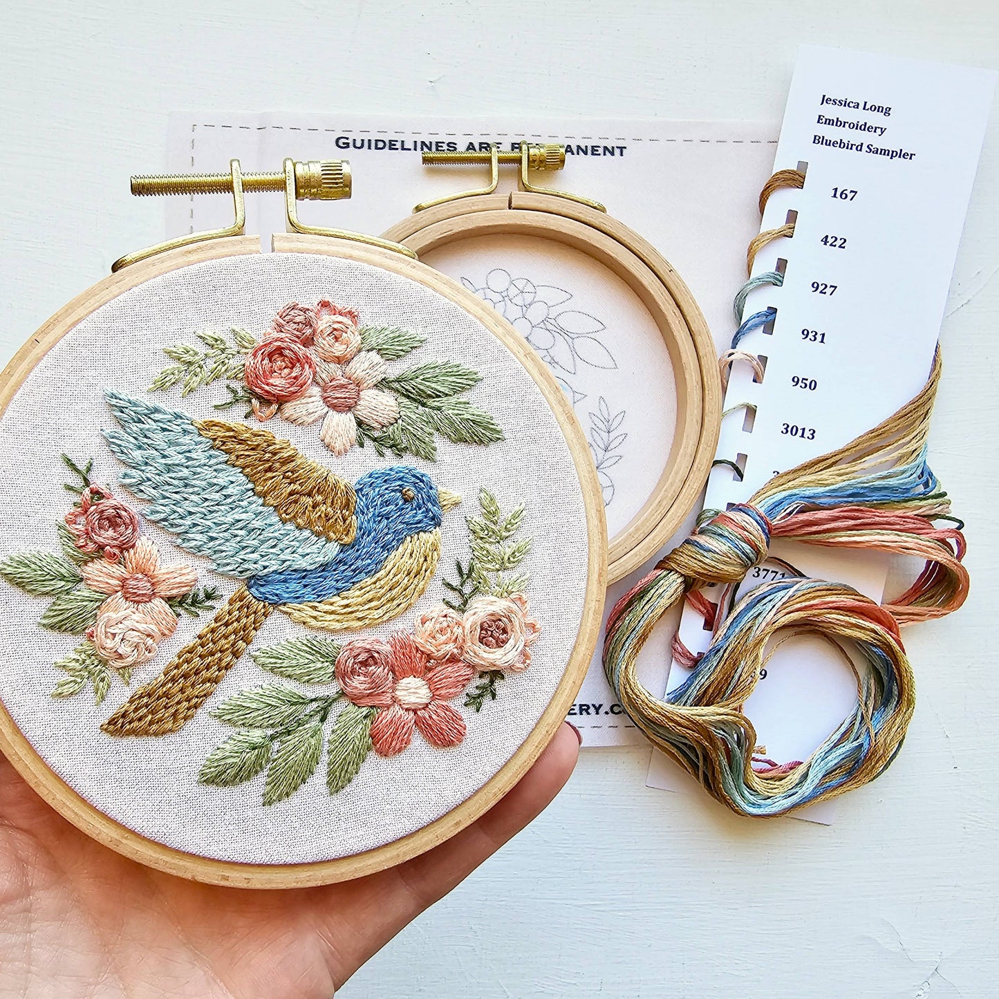 Bluebird Embroidery Kit | Beginner