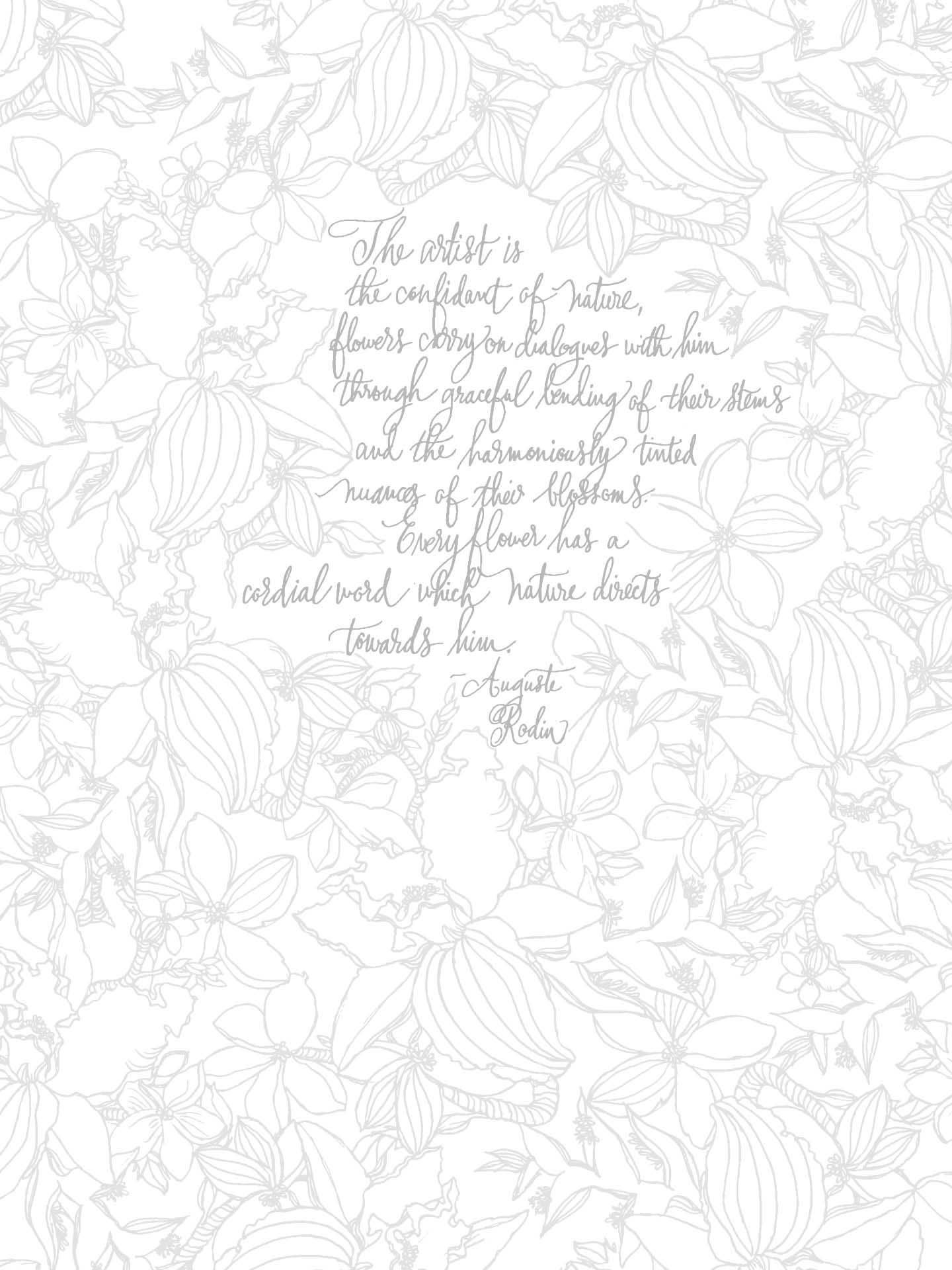 Painterly Days | The Flower Watercoloring Book for Adults