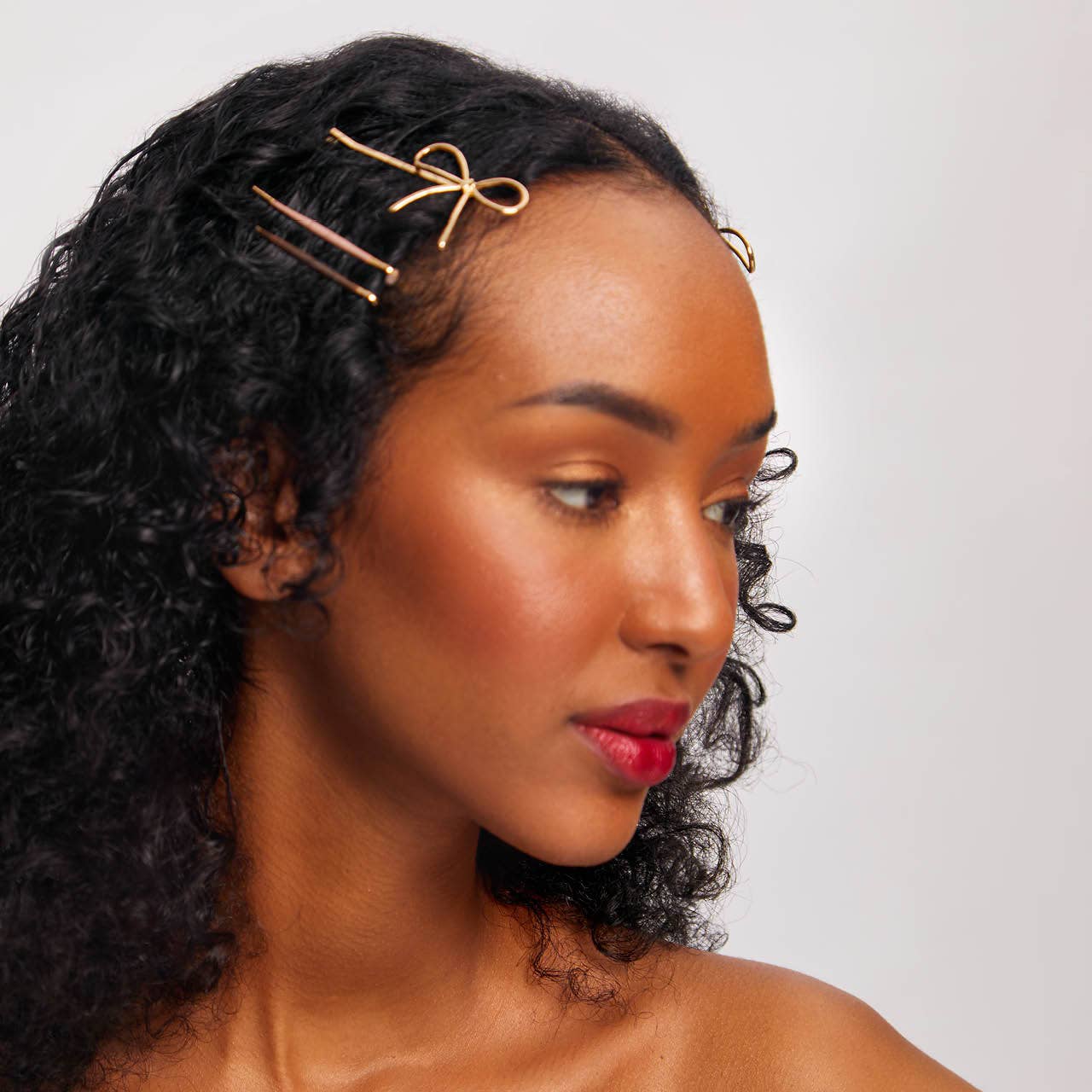 Cloud & Bow Bobby Pins 8pc Set