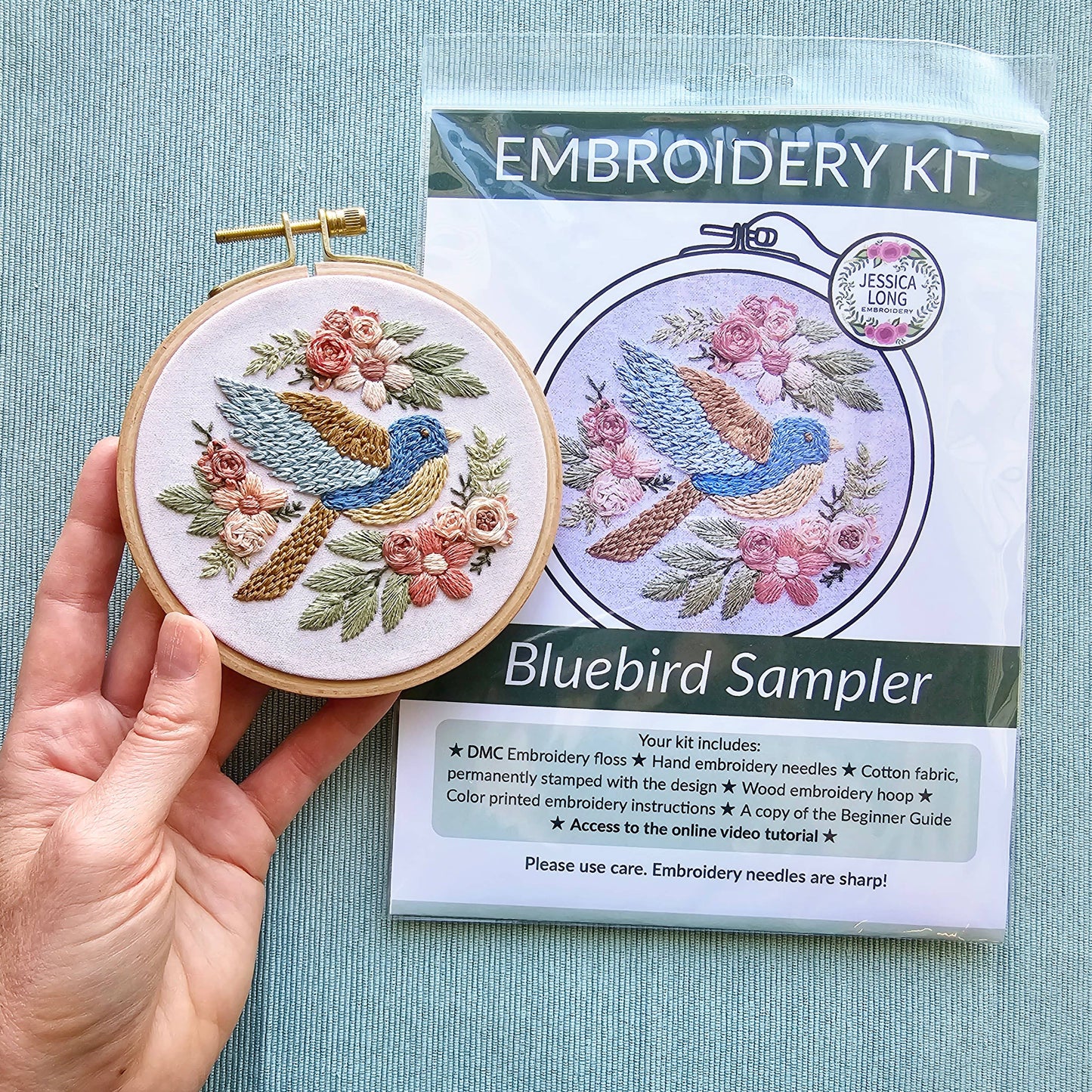 Bluebird Embroidery Kit | Beginner