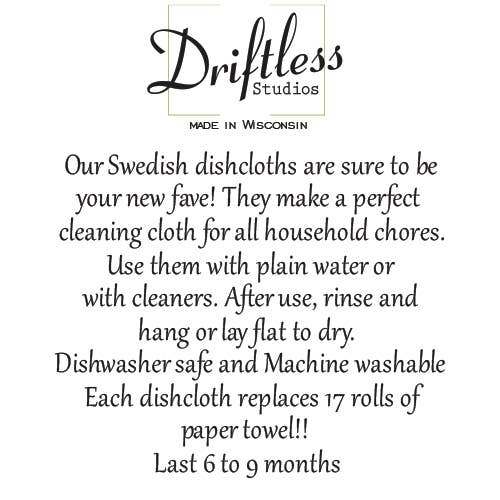 I love Fall Swedish Dishcloth