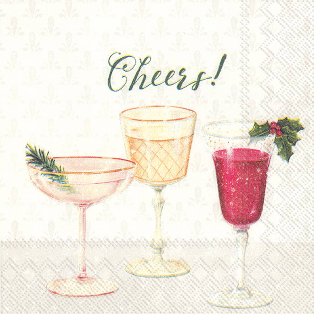 Cheers Christmas Cocktail Napkins