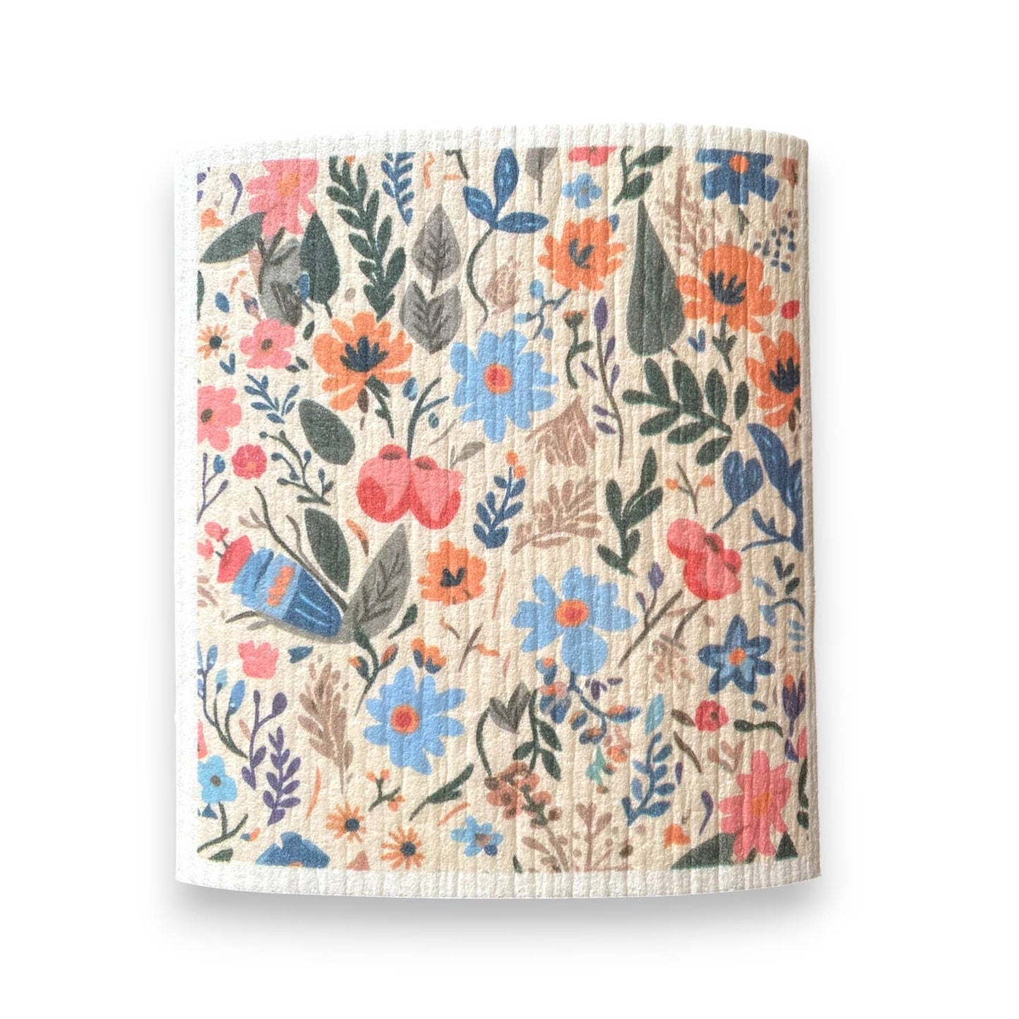 Blue Floral Swedish Dish Cloth