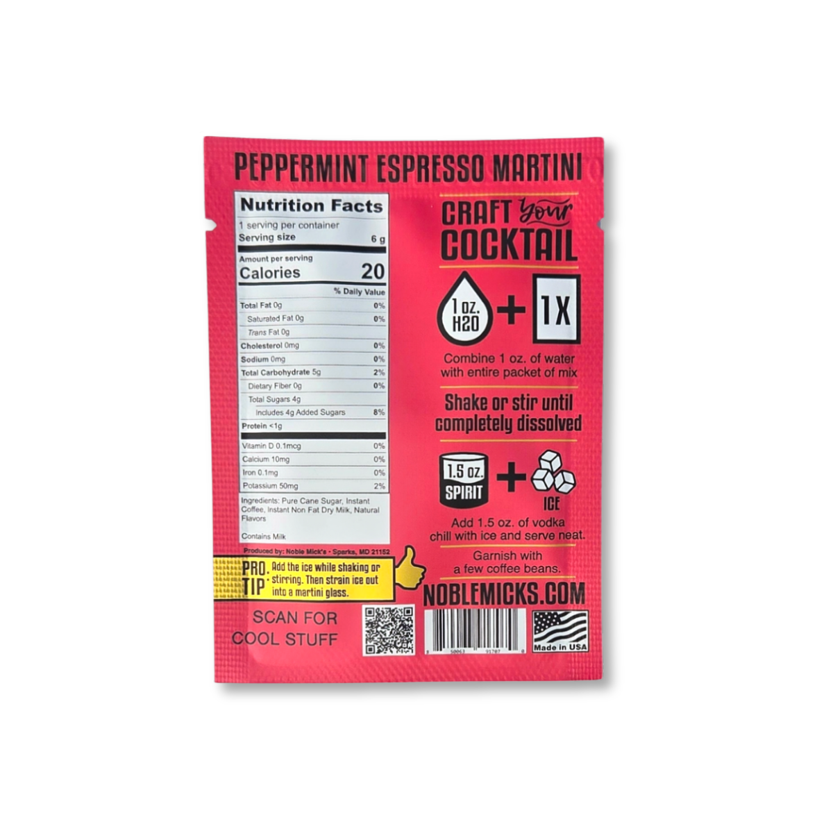 Peppermint Espresso Martini Single Serve Craft Cocktail