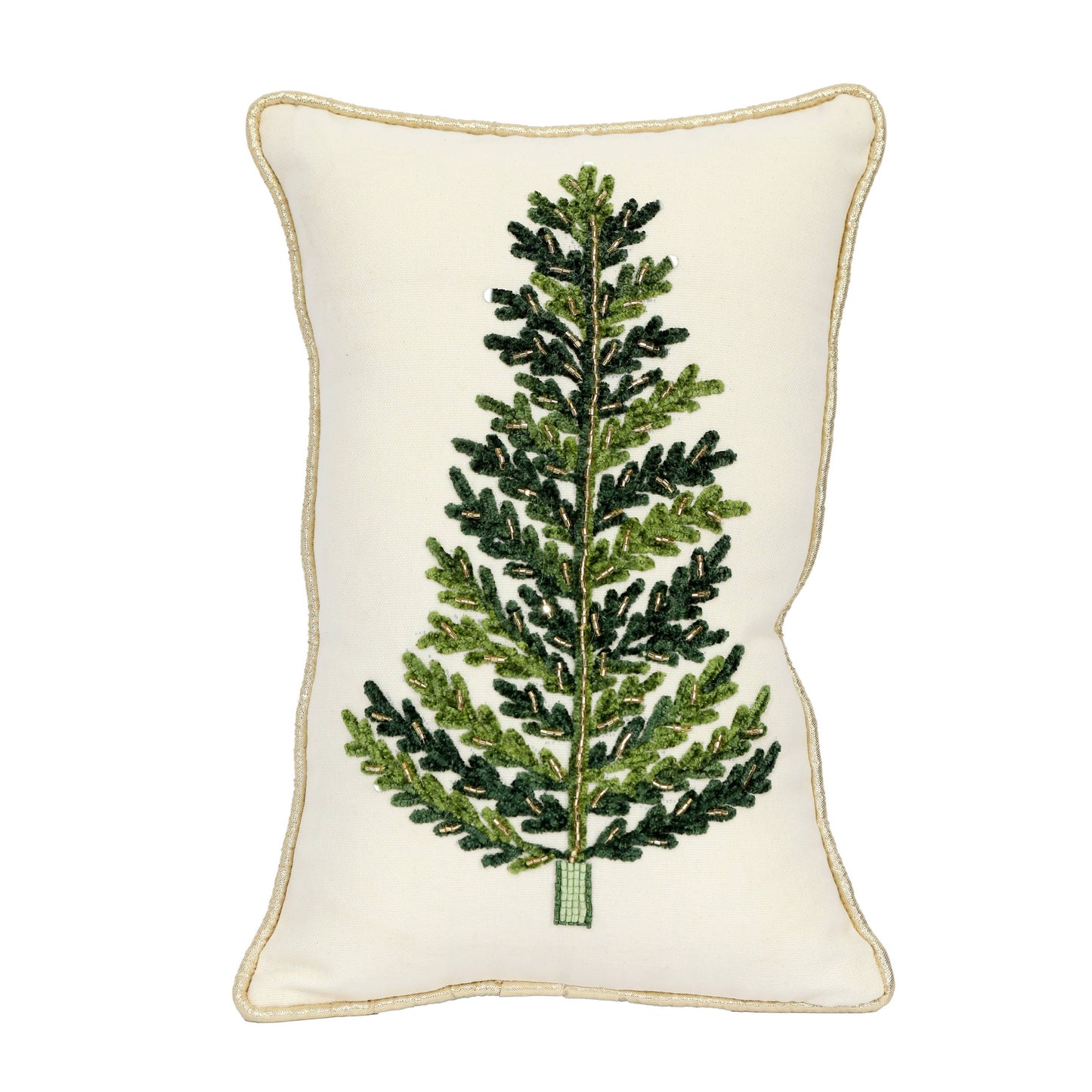 Pine Christmas Tree Pillow 10.5X16"