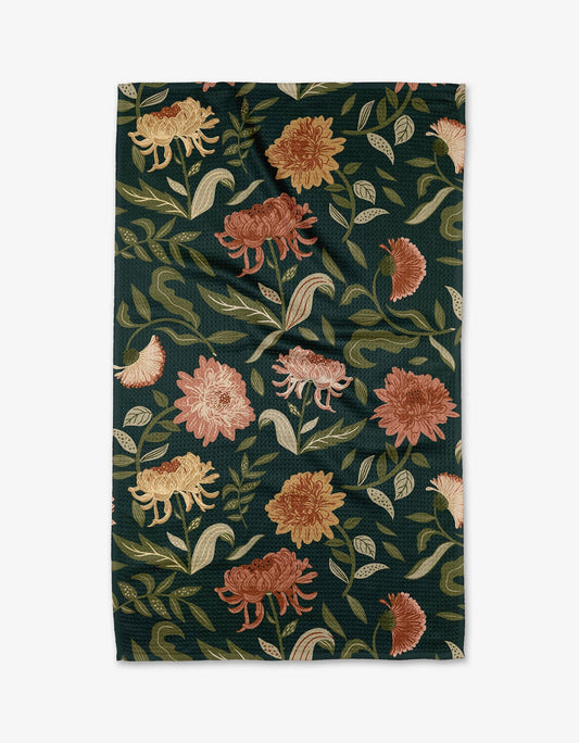 Chrysanthemums In November Dishtowel