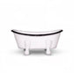 Farmhouse White Metal Bathtub Soap Dish