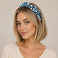 French Floral Embroidered Headband