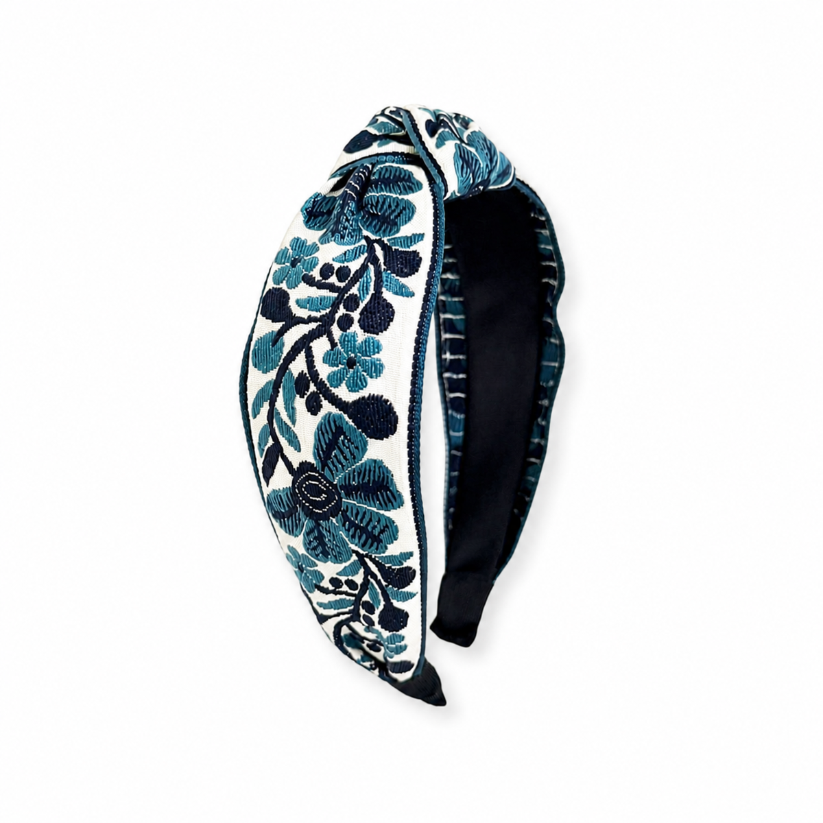French Floral Embroidered Headband