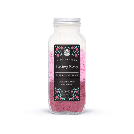 Fizzy Salt Softening Bath Soak | Cranberry Chutney