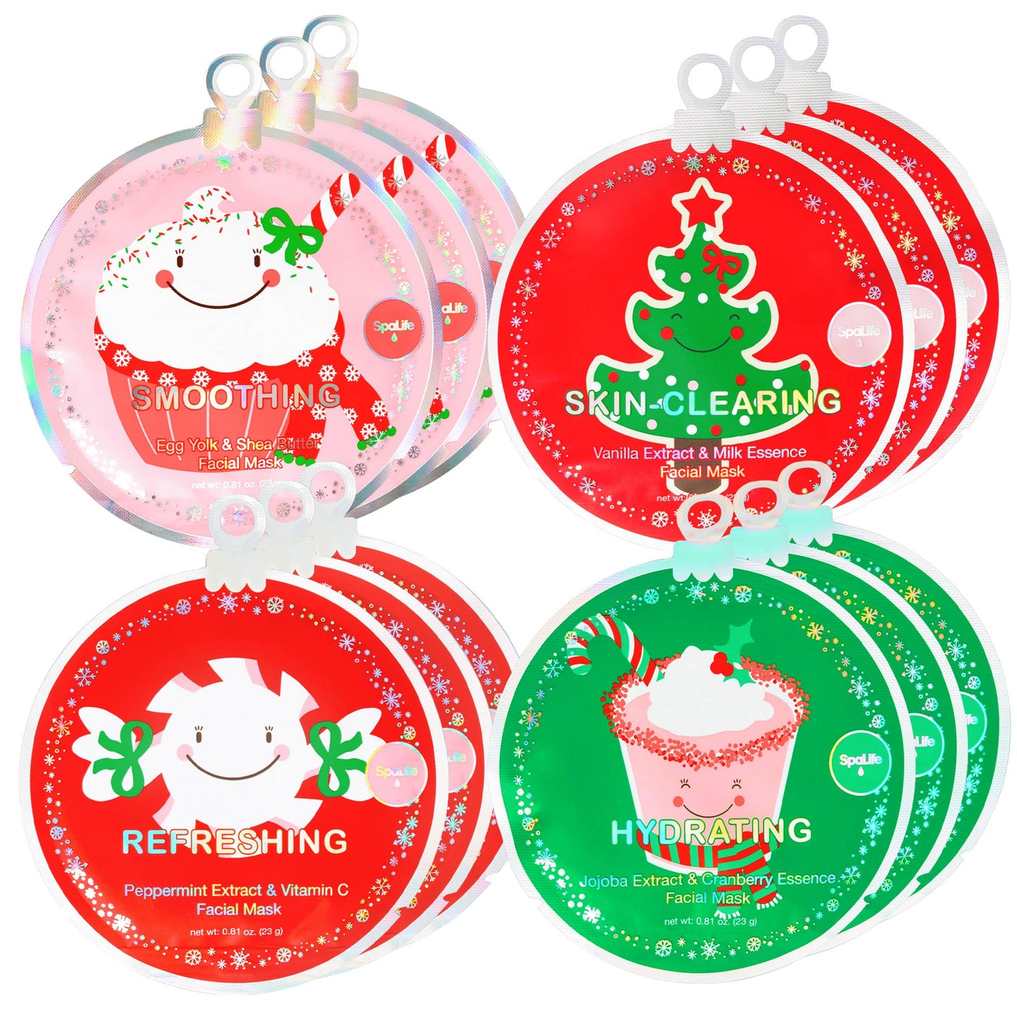 Christmas Holiday Stocking Stuffer Facial Masks