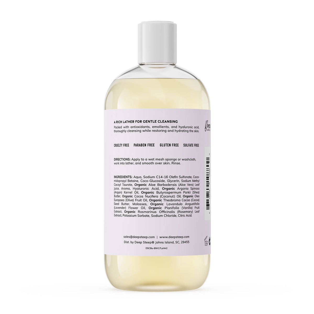 Lavender Vanilla Gentle Hydrating Body Wash