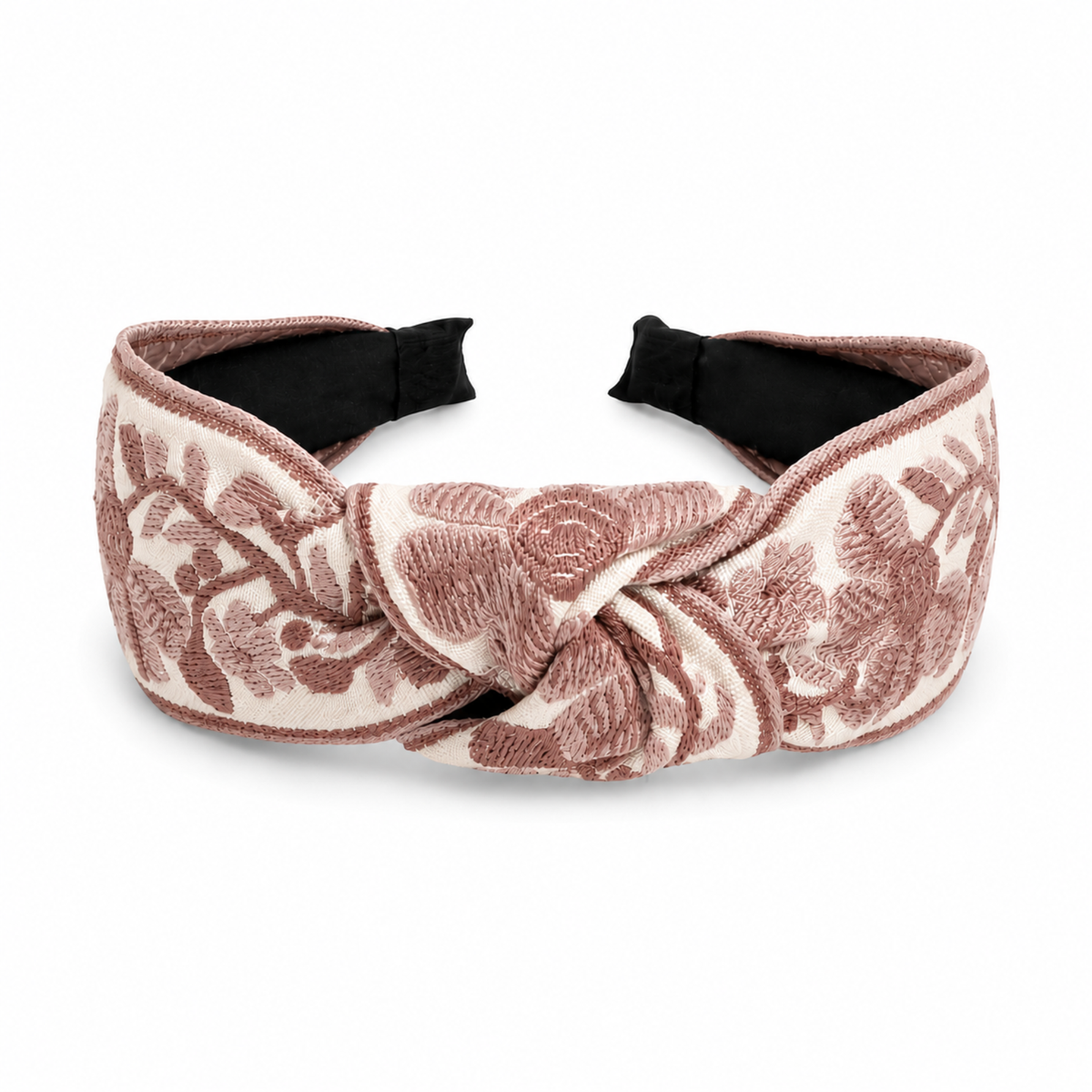 French Floral Embroidered Headband