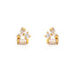 Baguette Crystal Cluster Stud Earrings