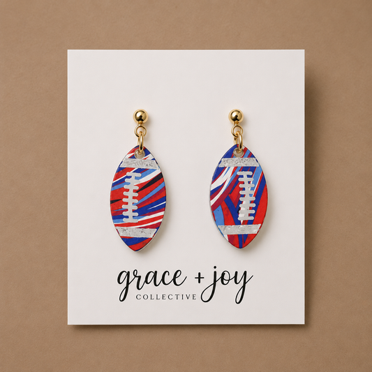 Buffalo Football Earrings