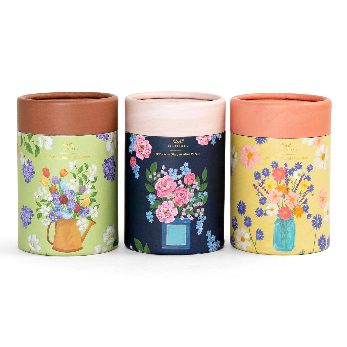 Seasons in Bloom | 100 Piece Floral Jigsaw Puzzle Set of 3