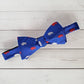 Blue And Red Buffalo Neck Tie