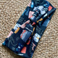 Cats on Black Knit Twist Headband
