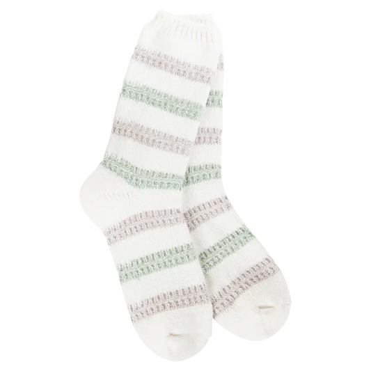 Meadow Strip Crew Socks
