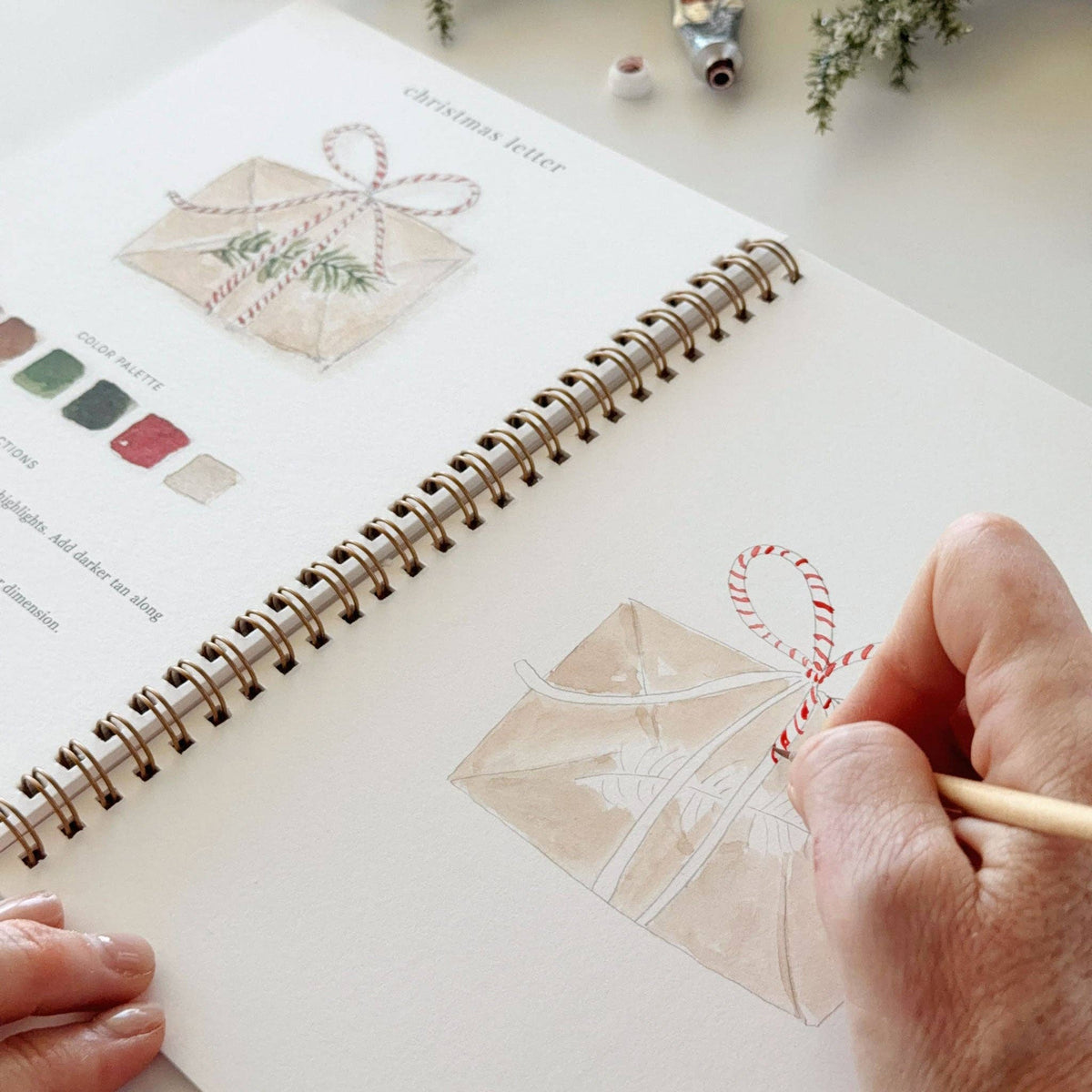 Watercolor Workbook | Classic Christmas