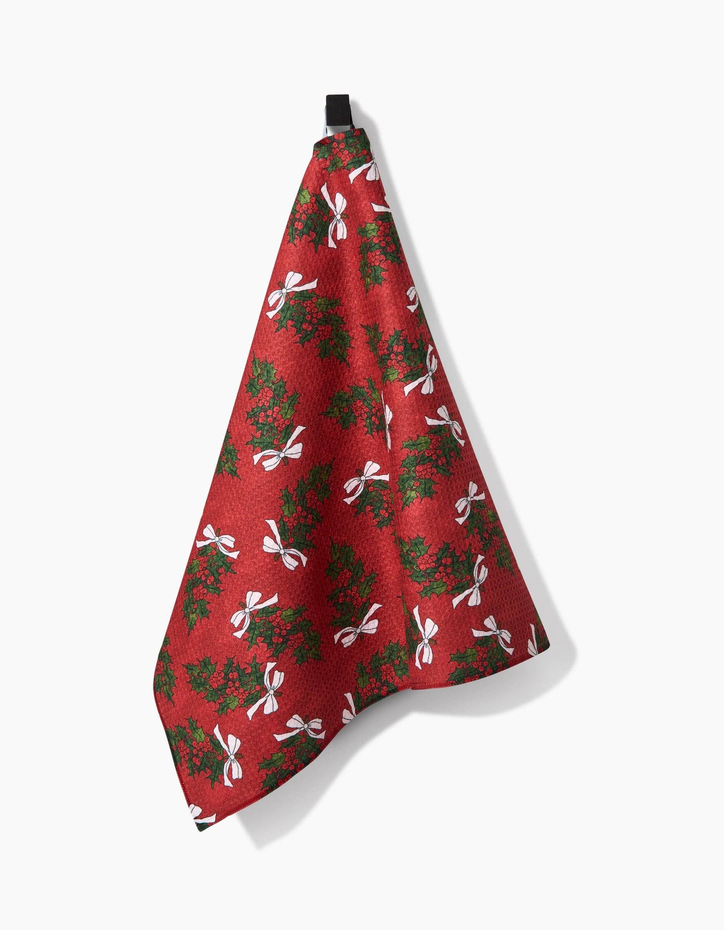 Christmas Berry Bow Tea Towel