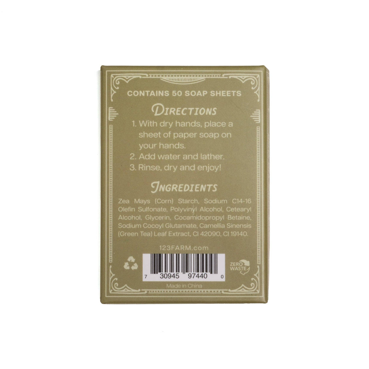 Paper Soap | Green Tea Scent