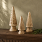 Natural Carved Wooden Christmas Tree | Tall