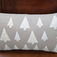 Beige Rectangle Tree Pillow