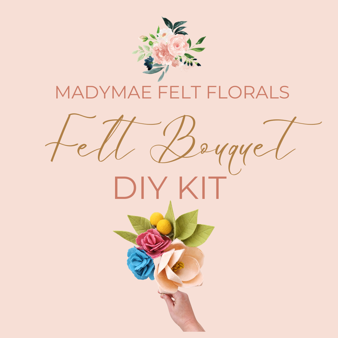 Madymae Felt Flower Bouquet DIY Kit