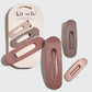 Flat Lay Claw Clip 3pc Flat | Terracotta