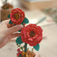 3D Wooden Flower Puzzle| Red Camellia