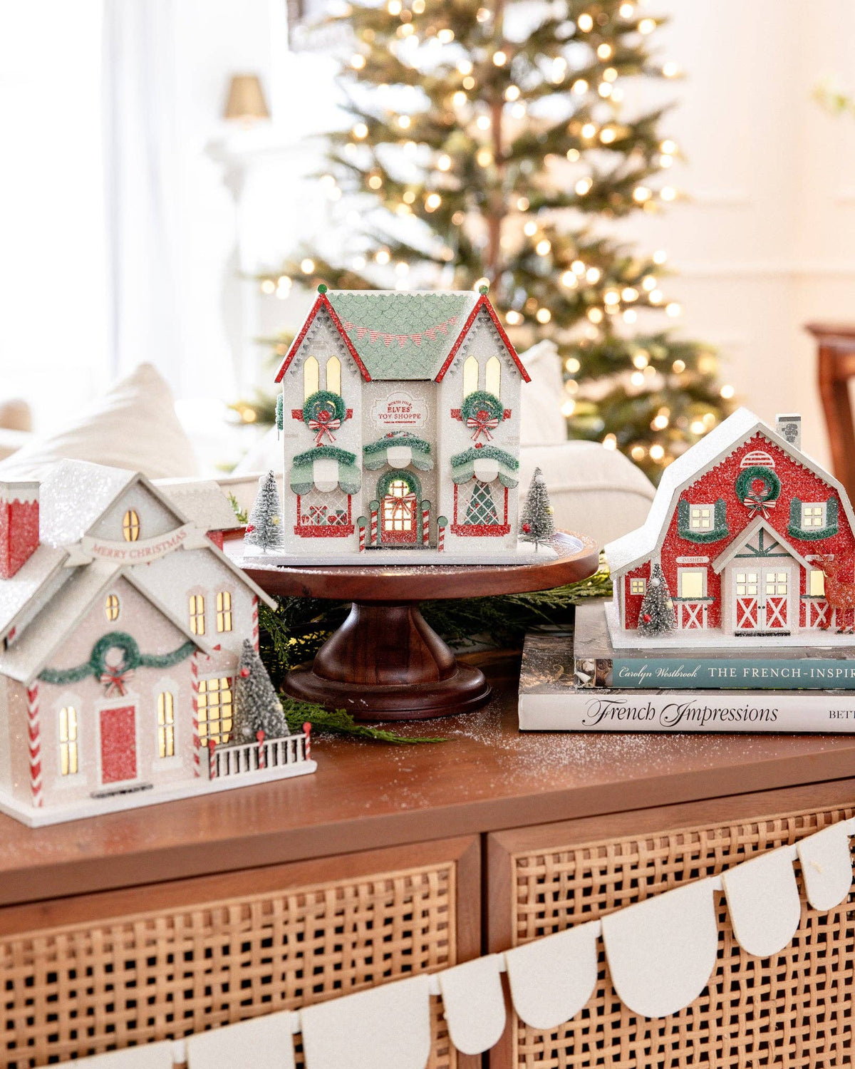 Elves' Workshop Light Up Christmas Village House
