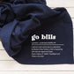 Go Bills Sweatshirt Blanket | Navy