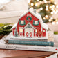 Red Reindeer Barn Light Up Christmas Village House