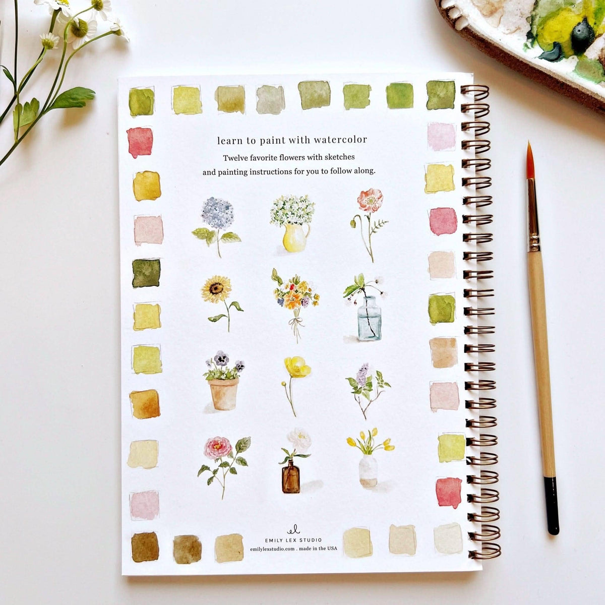 Watercolor Workbook | Flowers
