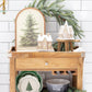 Vintage Evergreen Arch Bamboo Tray