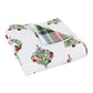 Festive Baubles Reversible Quilted Throw Blanket
