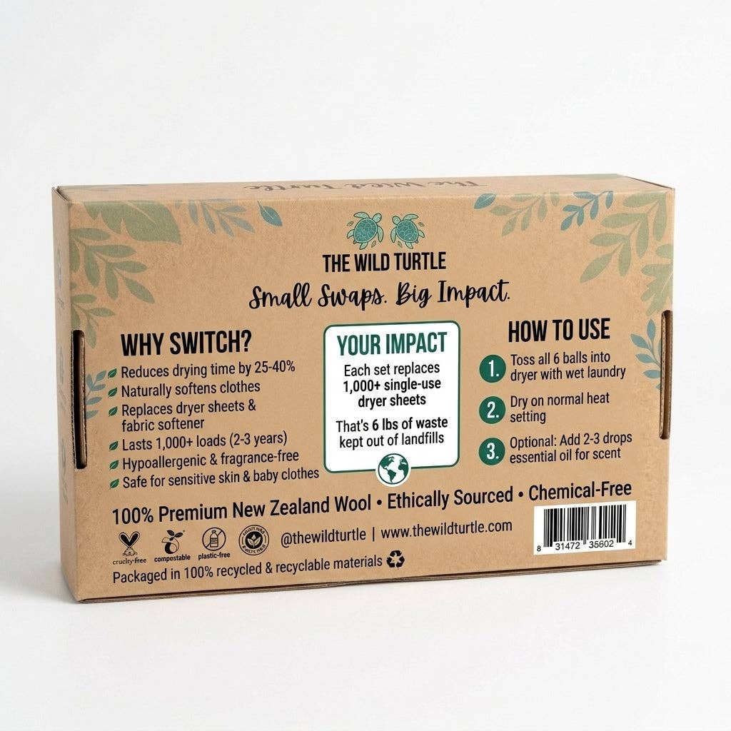 Wool Dryer Balls | Natural Fabric Softener