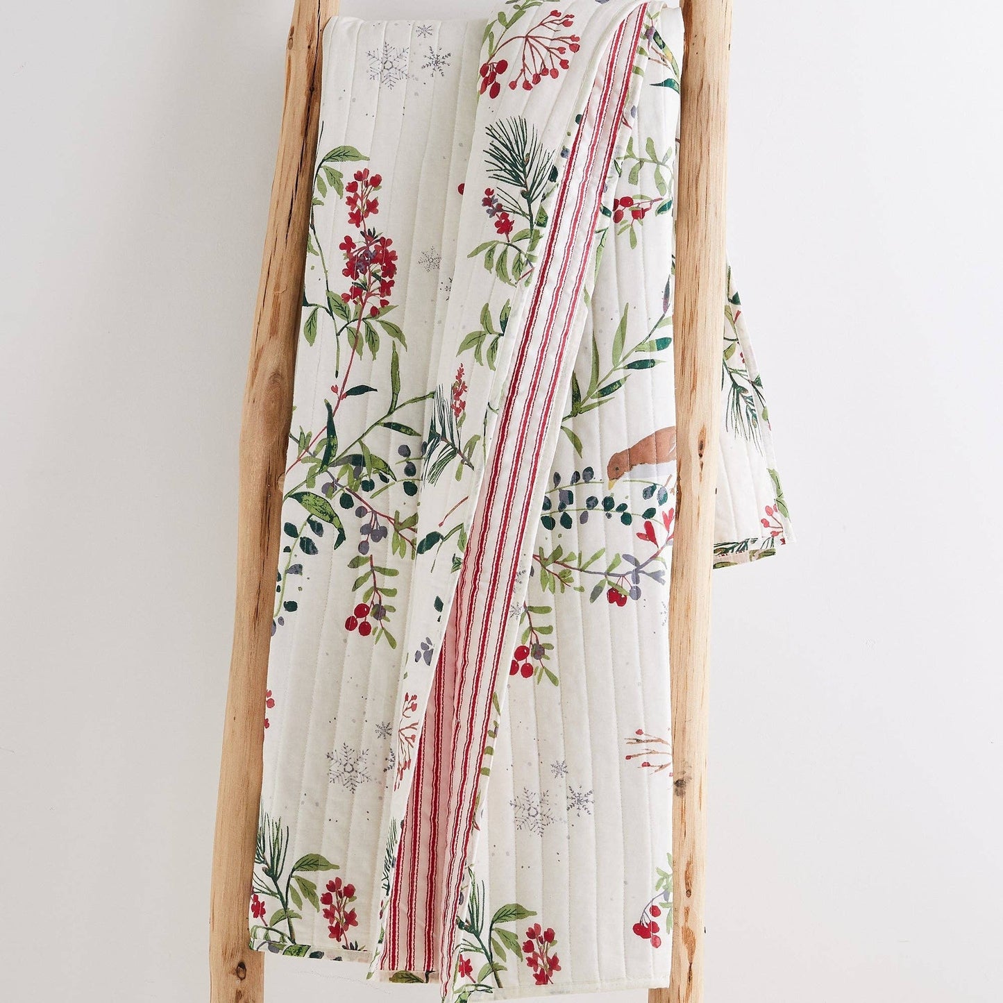 Winterberry Forest Quilted Throw Blanket