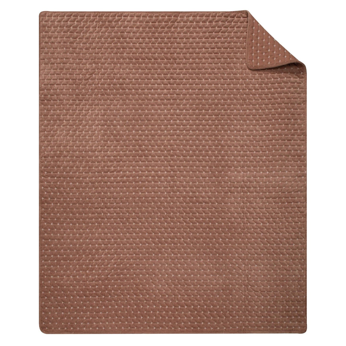 Velvet Stitch Quilted Throw Blanket