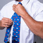 Blue And Red Buffalo Neck Tie