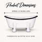 Farmhouse White Metal Bathtub Soap Dish