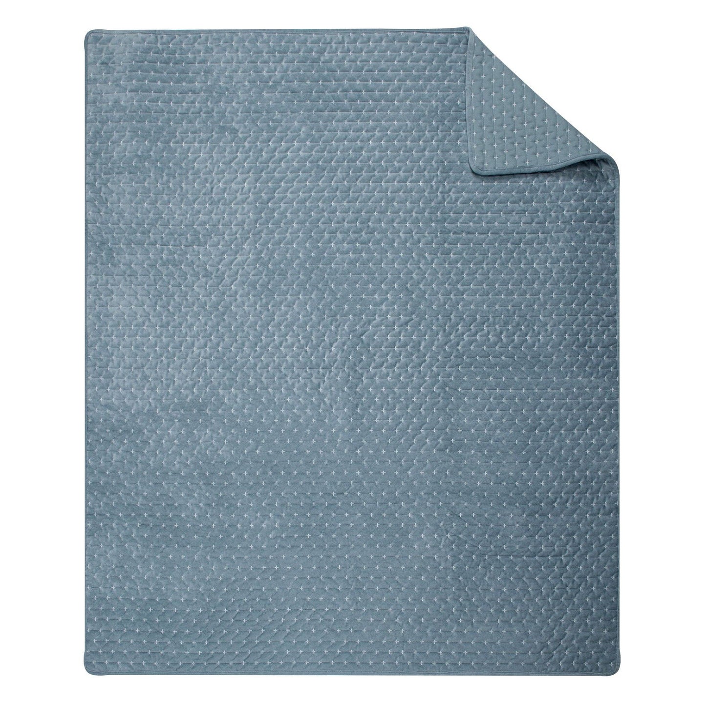 Velvet Stitch Quilted Throw Blanket